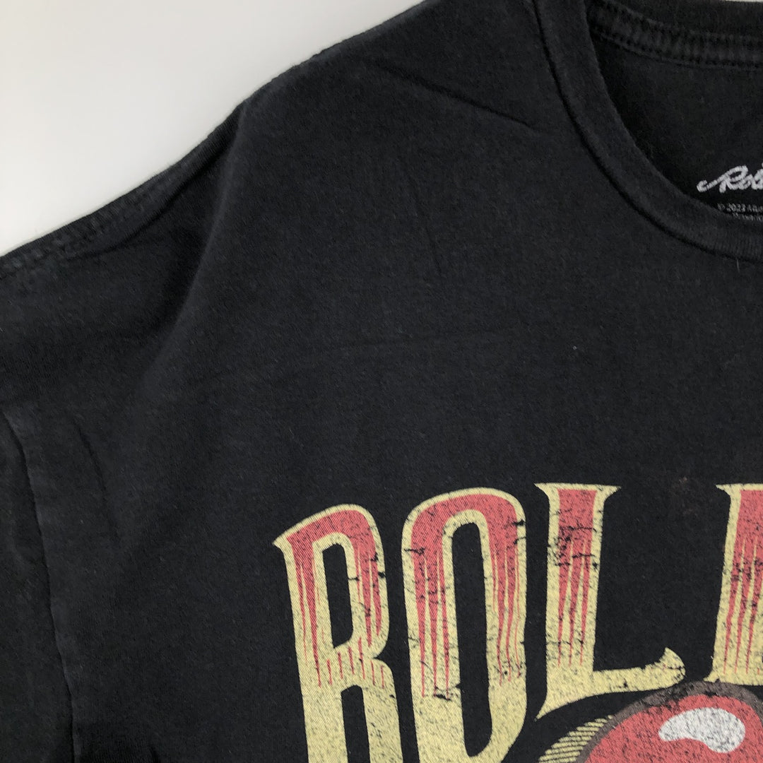 The Rolling Stones Band T-shirt, Men's XL cotton black type Vintage Second Hand