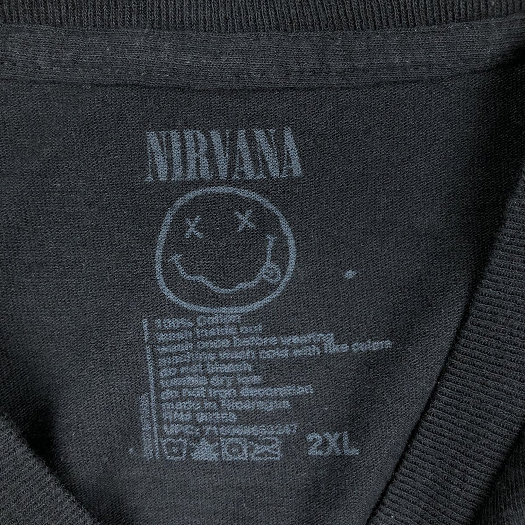 NIRVANA Nirvana Band T-shirt, Band T, Men's XXL cotton black type Vintage Second Hand