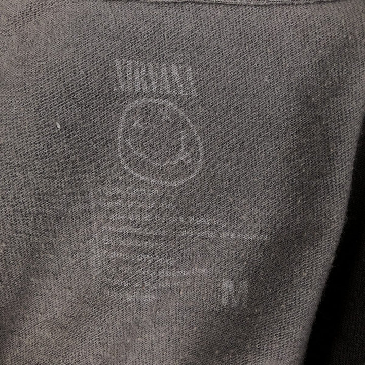 NIRVANA Nirvana Band T-shirt, Band T, Men's M size cotton Khaki type Vintage Second Hand