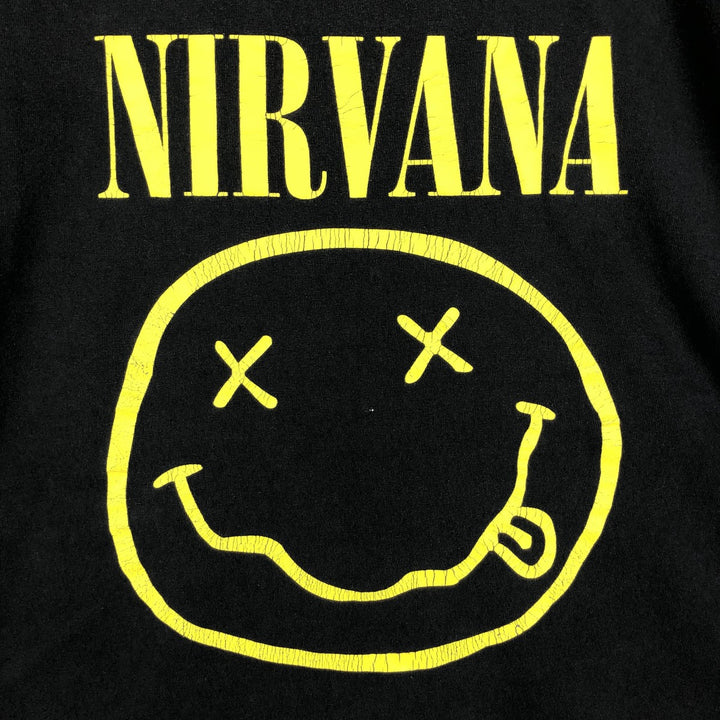 NIRVANA Nirvana Band T-shirt, Band T, Men's XXL cotton black type Vintage Second Hand