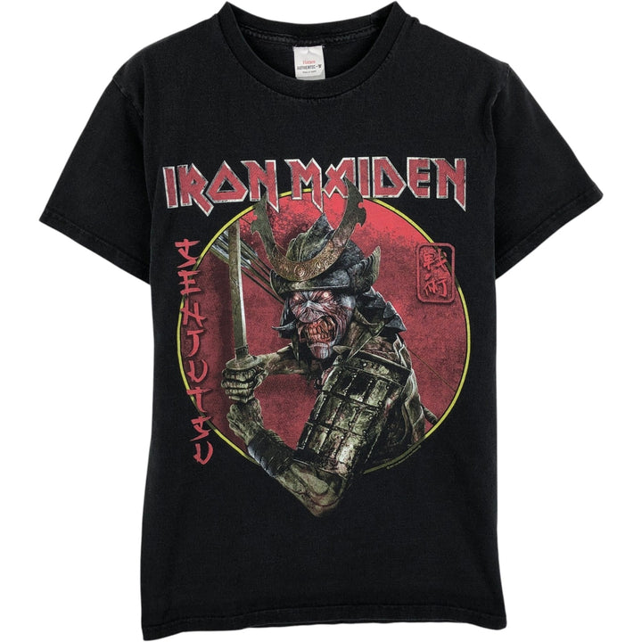 IRON MAIDEN Iron Maiden Band T-shirt Band T Men's S size cotton black type Vintage Second Hand