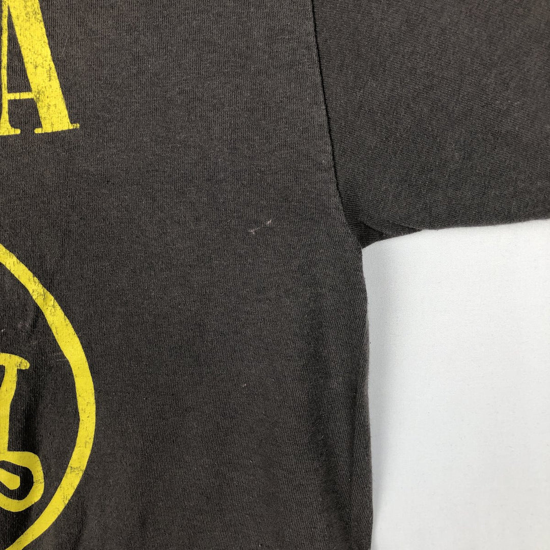 NIRVANA Nirvana Band T-shirt, Band T, Men's L size cotton Khaki type Vintage Second Hand