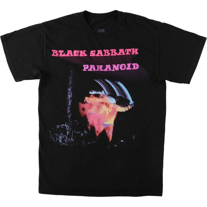 BLACK SABBATH Black Sabbath band T-shirt, band T, men's size M cotton black type Vintage Second Hand