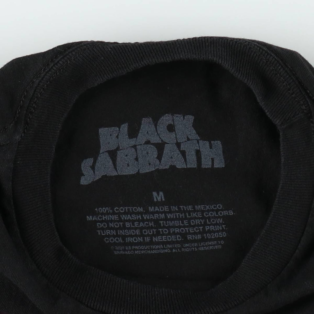 BLACK SABBATH Black Sabbath band T-shirt, band T, men's size M cotton black type Vintage Second Hand