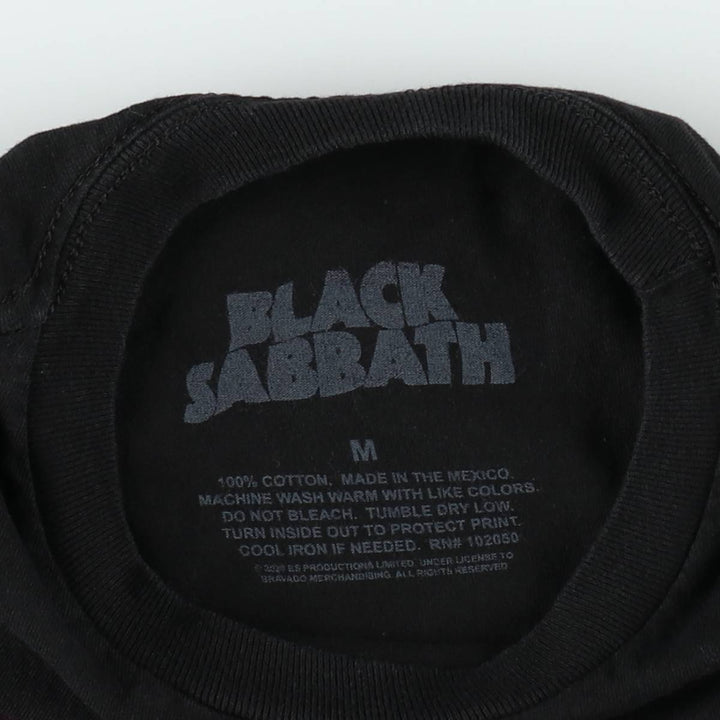 BLACK SABBATH Black Sabbath band T-shirt, band T, men's size M cotton black type Vintage Second Hand