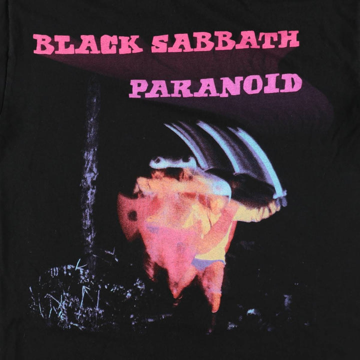 BLACK SABBATH Black Sabbath band T-shirt, band T, men's size M cotton black type Vintage Second Hand