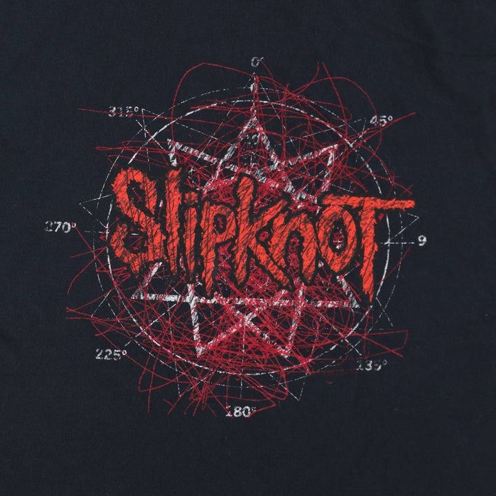 SLIPKNOT Slipknot Band T-shirt Band T Men's L size cotton black type Vintage Second Hand