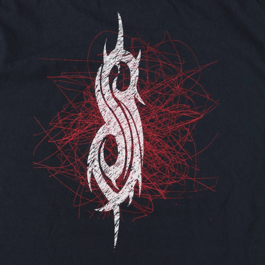 SLIPKNOT Slipknot Band T-shirt Band T Men's L size cotton black type Vintage Second Hand