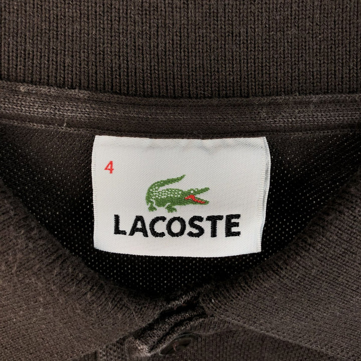 Lacoste LACOSTE Long Sleeve Polo Shirt Size 4 Men's M cotton brown type Vintage Second Hand