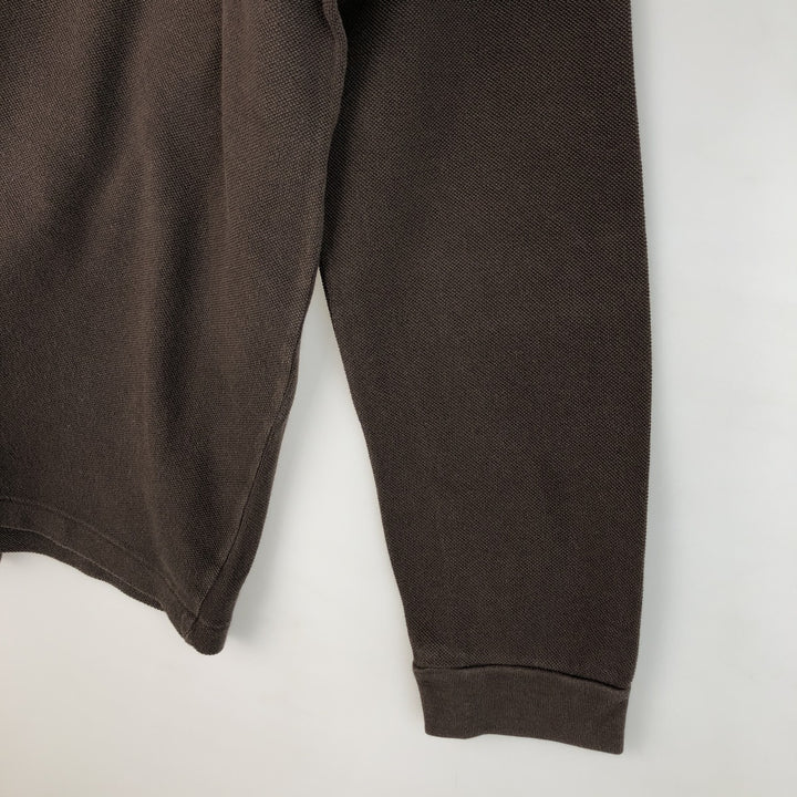 Lacoste LACOSTE Long Sleeve Polo Shirt Size 4 Men's M cotton brown type Vintage Second Hand