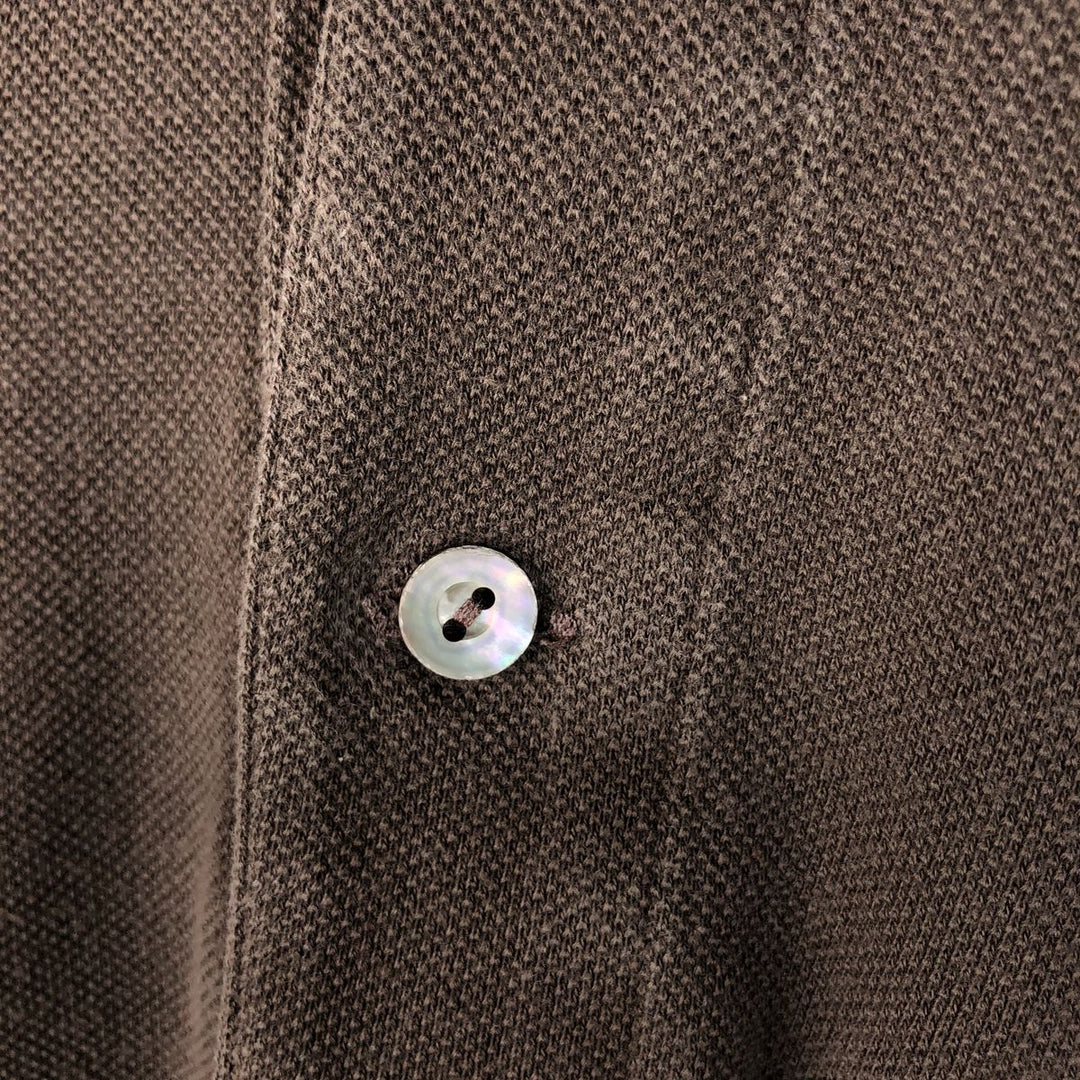 Lacoste LACOSTE Long Sleeve Polo Shirt Size 4 Men's M cotton brown type Vintage Second Hand