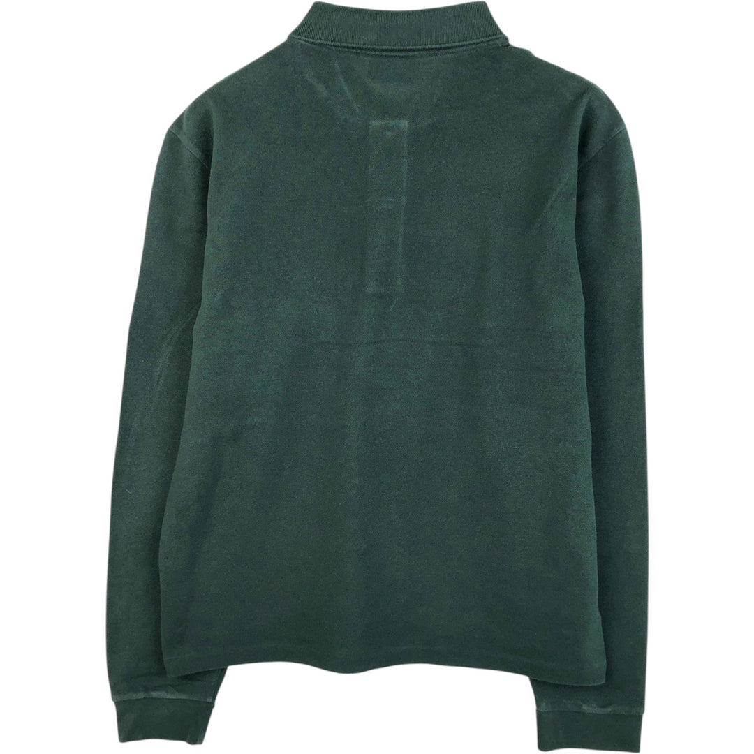 Lacoste Classic Fit Long Sleeve Polo Shirt, Men's Size XL cotton green type Vintage Second Hand
