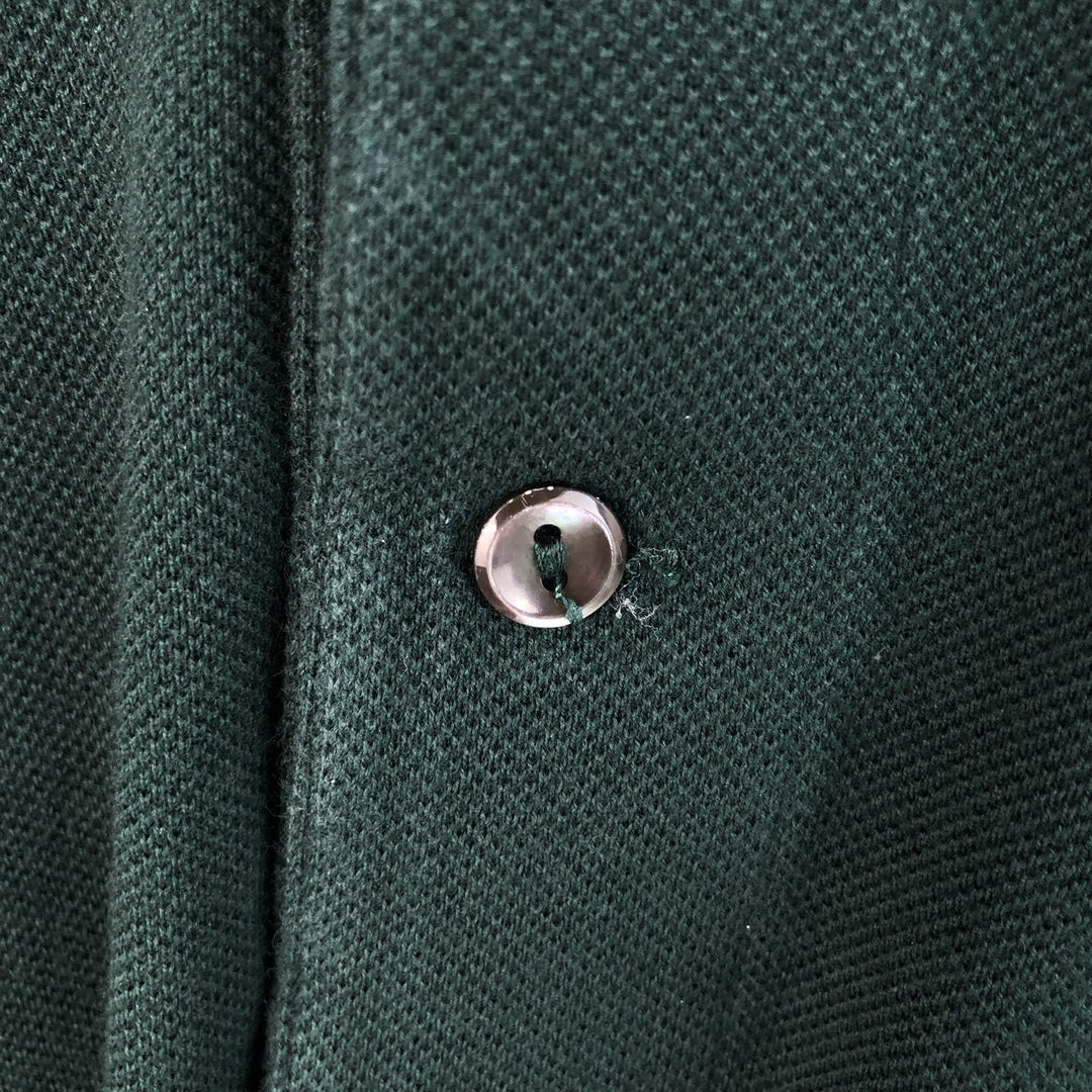 Lacoste Classic Fit Long Sleeve Polo Shirt, Men's Size XL cotton green type Vintage Second Hand