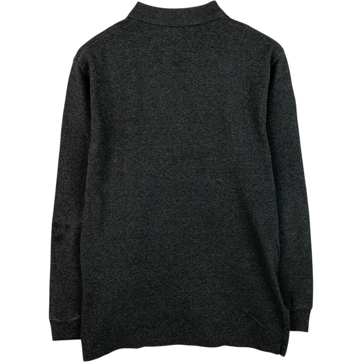Ralph Lauren POLO RALPH LAUREN Long Sleeve Polo Shirt Men's XL cotton Charcoal Vintage Second Hand