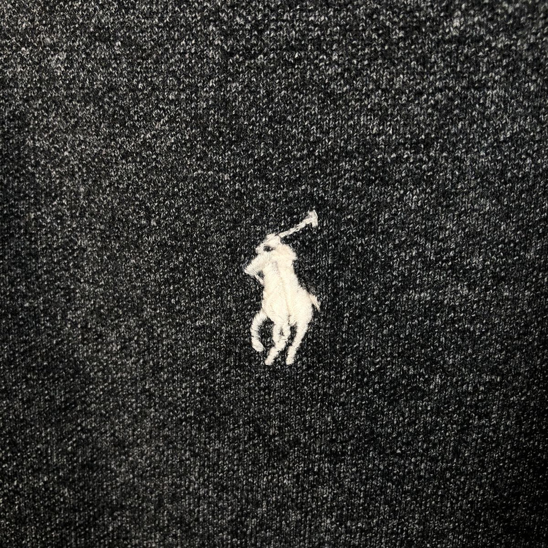 Ralph Lauren POLO RALPH LAUREN Long Sleeve Polo Shirt Men's XL cotton Charcoal Vintage Second Hand