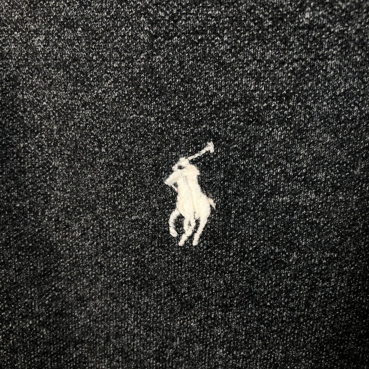 Ralph Lauren POLO RALPH LAUREN Long Sleeve Polo Shirt Men's XL cotton Charcoal Vintage Second Hand