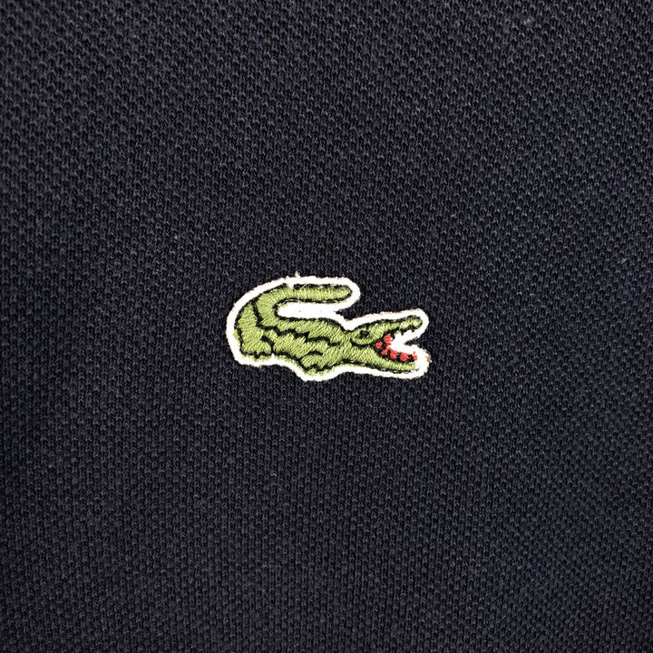 Lacoste LACOSTE French design long sleeve polo shirt size 8, men's XXL equivalent cotton navy blue type Vintage Second Hand