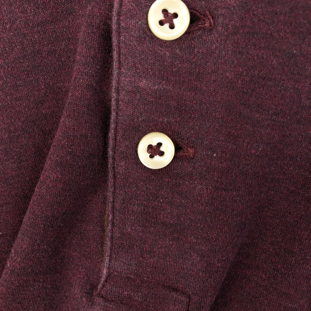 Ralph Lauren POLO RALPH LAUREN CLASSIC FIT long sleeve polo shirt men's XL equivalent cotton brown type Vintage Second Hand