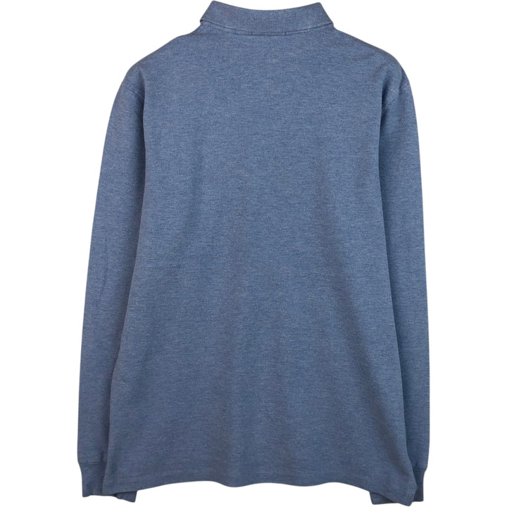 Ralph Lauren POLO RALPH LAUREN CLASSIC FIT long sleeve polo shirt for men, size M cotton Blue type light blue Vintage Second Hand