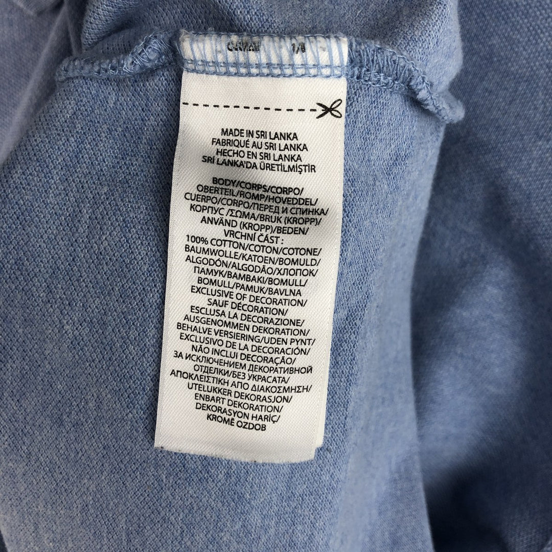 Ralph Lauren POLO RALPH LAUREN CLASSIC FIT long sleeve polo shirt for men, size M cotton Blue type light blue Vintage Second Hand