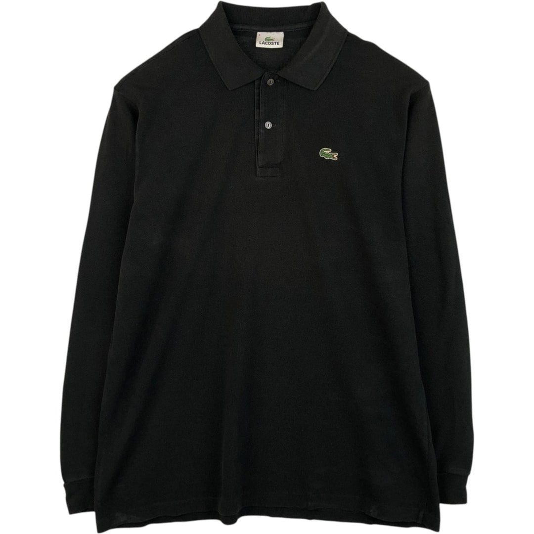 Lacoste LACOSTE Long Sleeve Polo Shirt Size 6 Men's XL cotton black type Vintage Second Hand