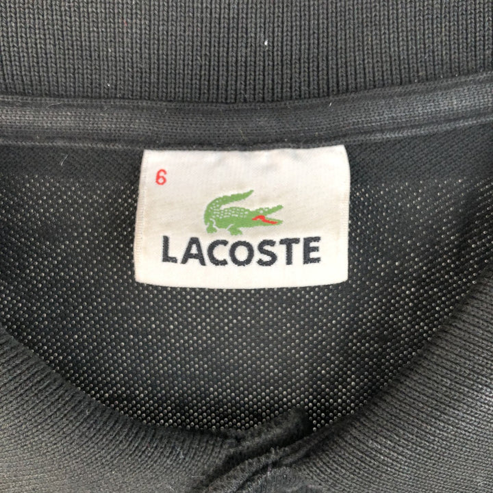 Lacoste LACOSTE Long Sleeve Polo Shirt Size 6 Men's XL cotton black type Vintage Second Hand