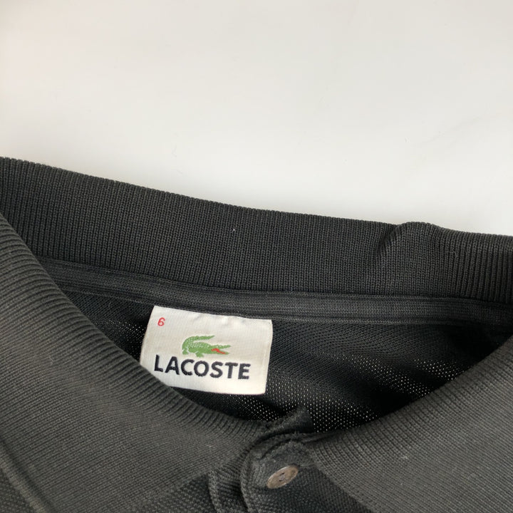 Lacoste LACOSTE Long Sleeve Polo Shirt Size 6 Men's XL cotton black type Vintage Second Hand
