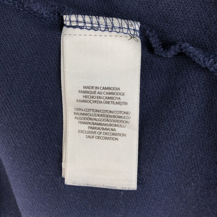 Ralph Lauren POLO RALPH LAUREN CUSTOM FIT long sleeve polo shirt, men's size XXL cotton navy blue type Vintage Second Hand