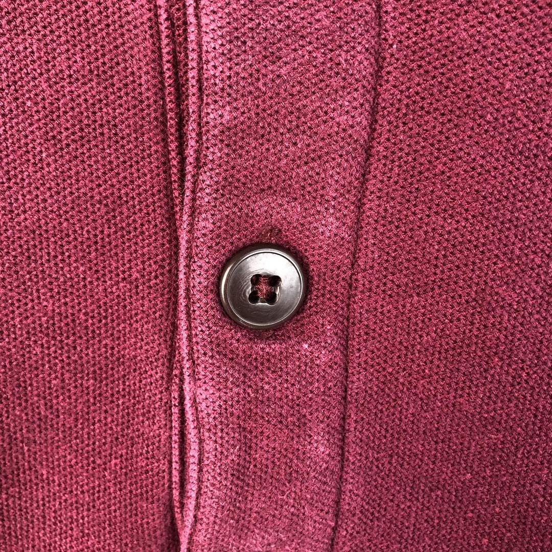 90'S Patagonia 52832F96 Long Sleeve Polo Shirt, Men's Size L, Vintage cotton Red type red-purple Vintage Second Hand