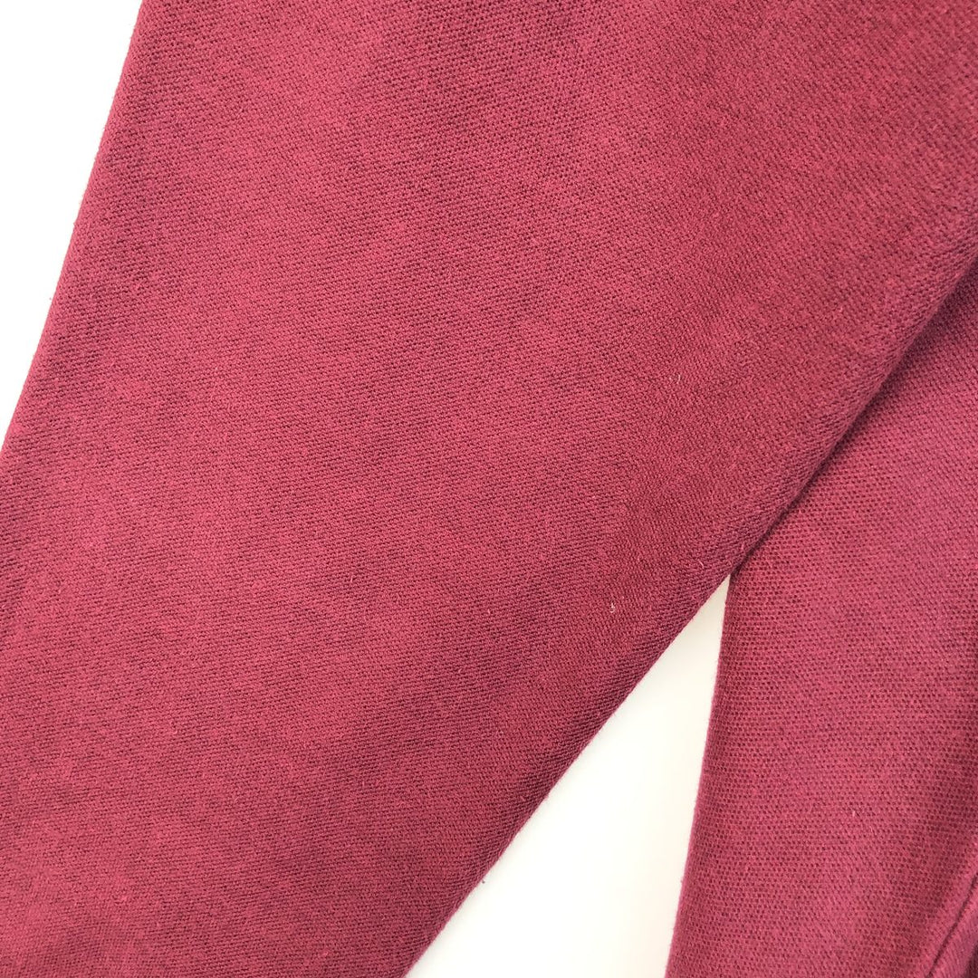 90'S Patagonia 52832F96 Long Sleeve Polo Shirt, Men's Size L, Vintage cotton Red type red-purple Vintage Second Hand