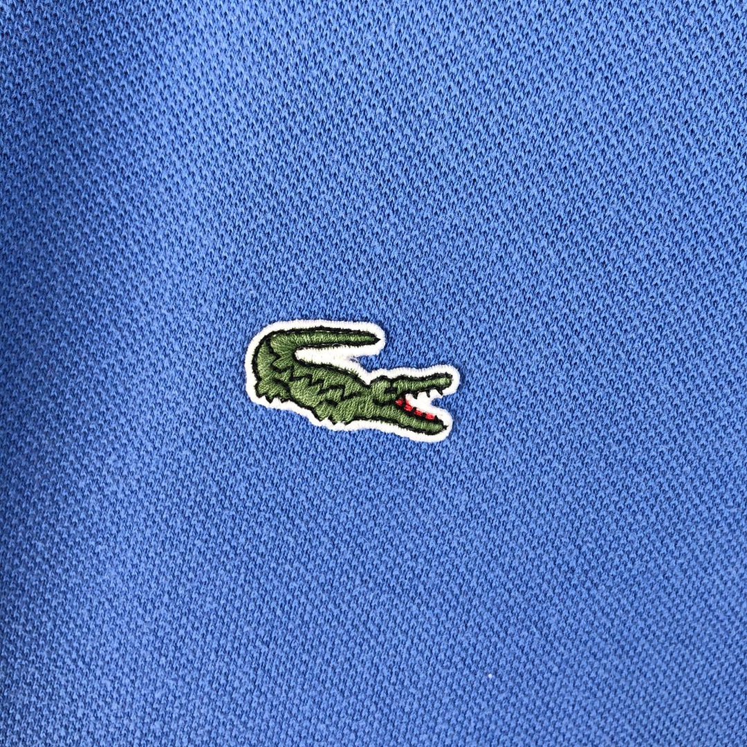 Lacoste LACOSTE French design long sleeve polo shirt size 8, men's XXL equivalent cotton Blue type light blue Vintage Second Hand