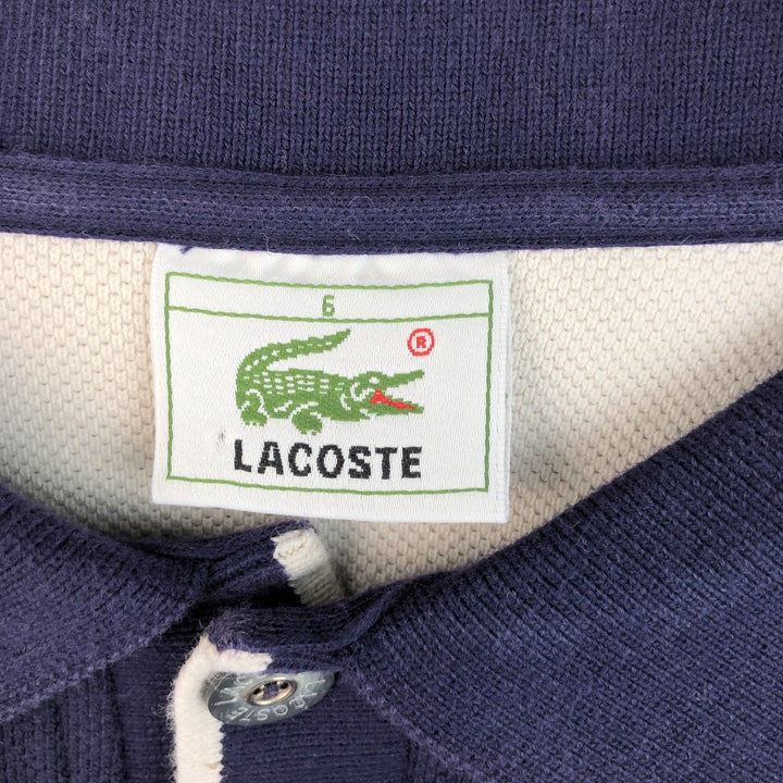 Lacoste LACOSTE Long Sleeve Polo Shirt Size 6 Men's XL cotton navy blue type Vintage Second Hand