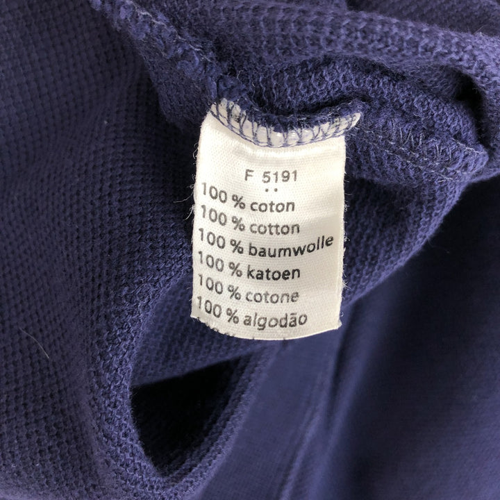 Lacoste LACOSTE Long Sleeve Polo Shirt Size 6 Men's XL cotton navy blue type Vintage Second Hand