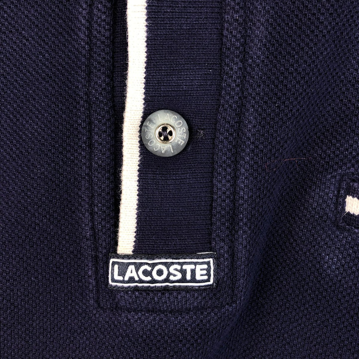 Lacoste LACOSTE Long Sleeve Polo Shirt Size 6 Men's XL cotton navy blue type Vintage Second Hand