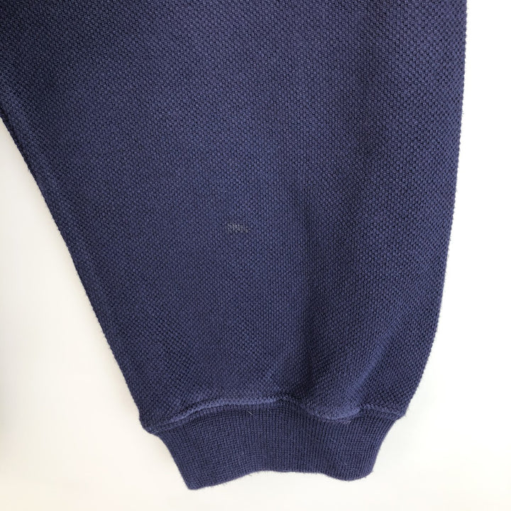Lacoste LACOSTE Long Sleeve Polo Shirt Size 6 Men's XL cotton navy blue type Vintage Second Hand