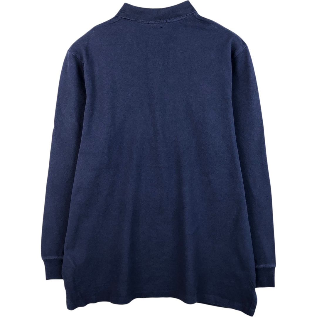 Ralph Lauren POLO RALPH LAUREN CLASSIC FIT long sleeve polo shirt men's XL equivalent cotton navy blue type Vintage Second Hand