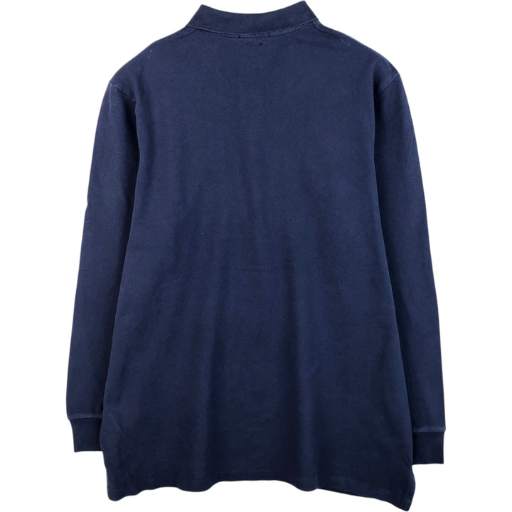 Ralph Lauren POLO RALPH LAUREN CLASSIC FIT long sleeve polo shirt men's XL equivalent cotton navy blue type Vintage Second Hand