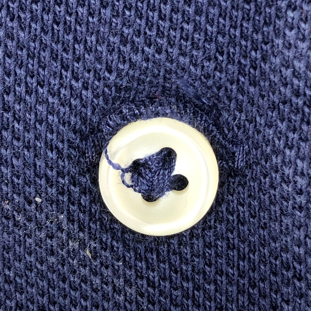 Ralph Lauren POLO RALPH LAUREN CLASSIC FIT long sleeve polo shirt men's XL equivalent cotton navy blue type Vintage Second Hand