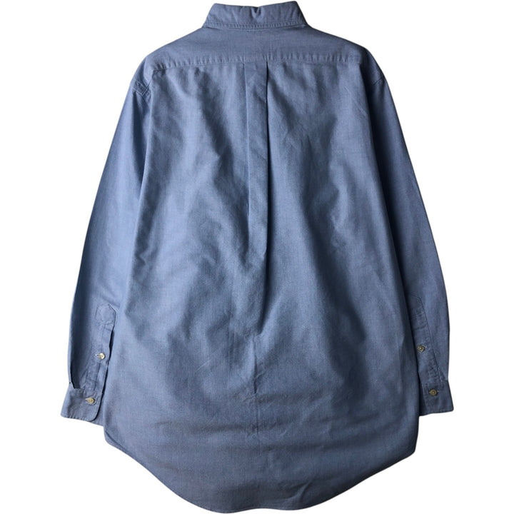 Ralph Lauren long sleeve button down shirt size 15.1 cotton Blue type light blue Vintage Second Hand
