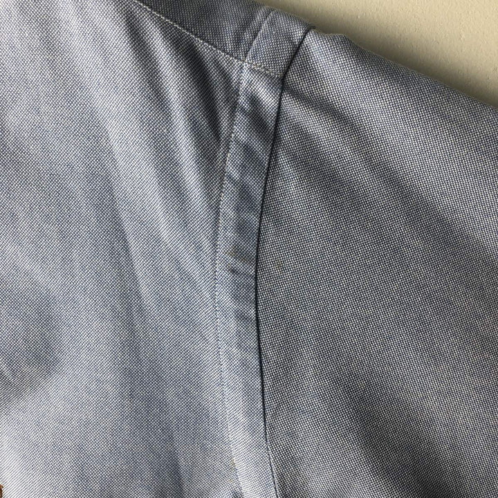 Ralph Lauren long sleeve button down shirt size 15.1 cotton Blue type light blue Vintage Second Hand