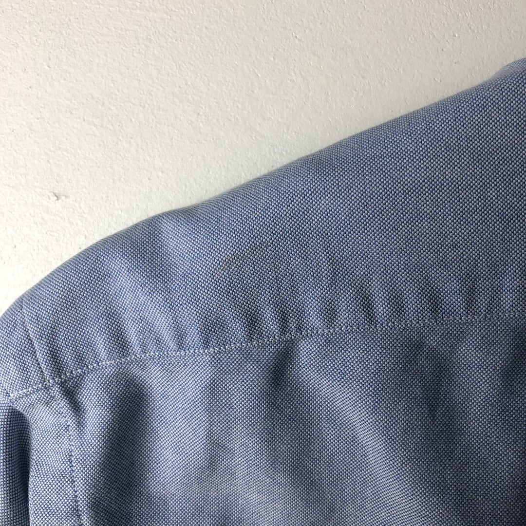 Ralph Lauren long sleeve button down shirt size 15.1 cotton Blue type light blue Vintage Second Hand