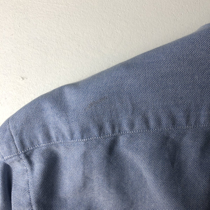 Ralph Lauren long sleeve button down shirt size 15.1 cotton Blue type light blue Vintage Second Hand