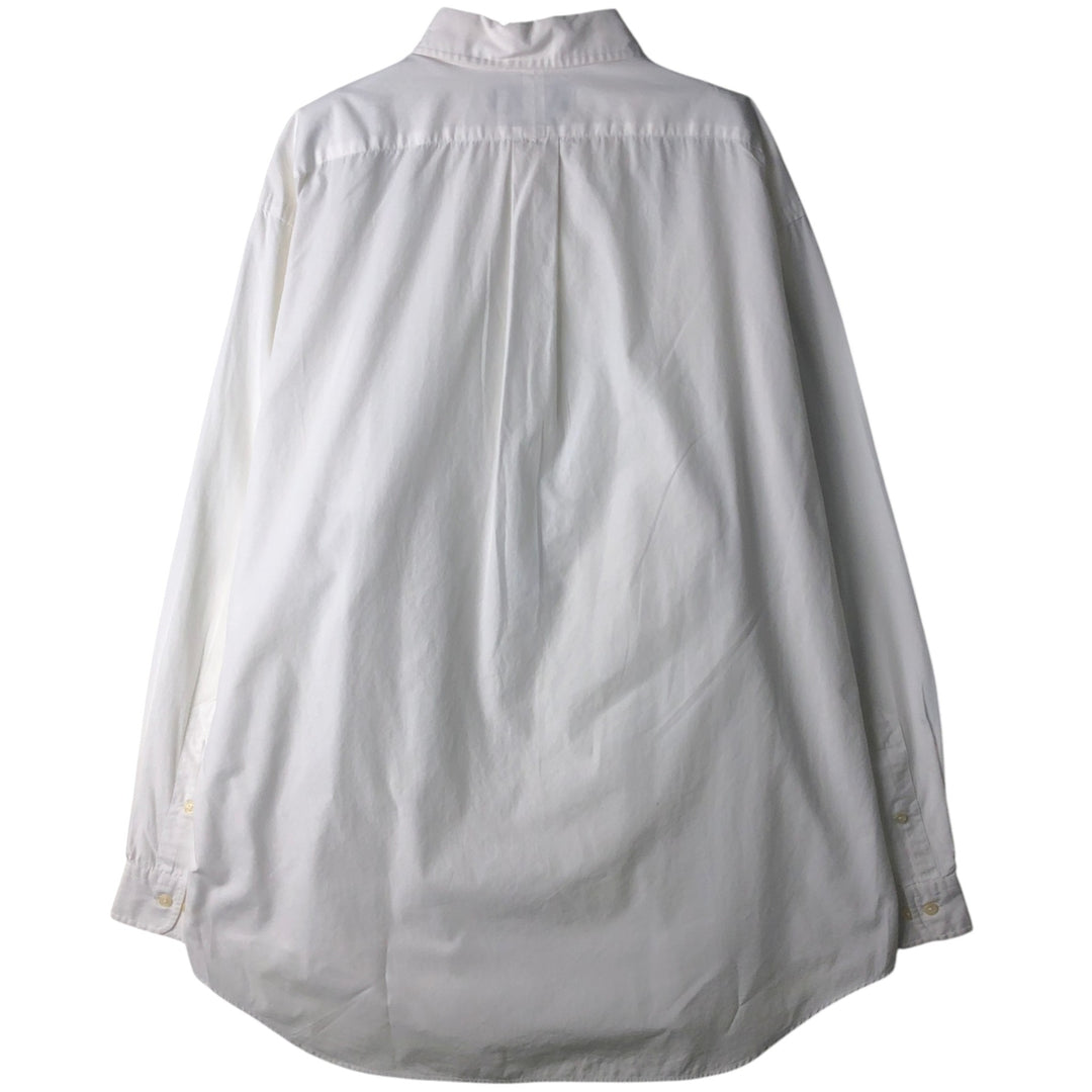 Ralph Lauren YARMOUTH long sleeve button down shirt, men's XL size cotton white type Vintage Second Hand