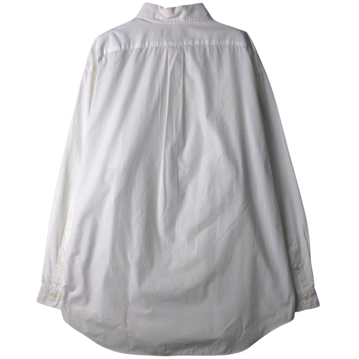 Ralph Lauren YARMOUTH long sleeve button down shirt, men's XL size cotton white type Vintage Second Hand