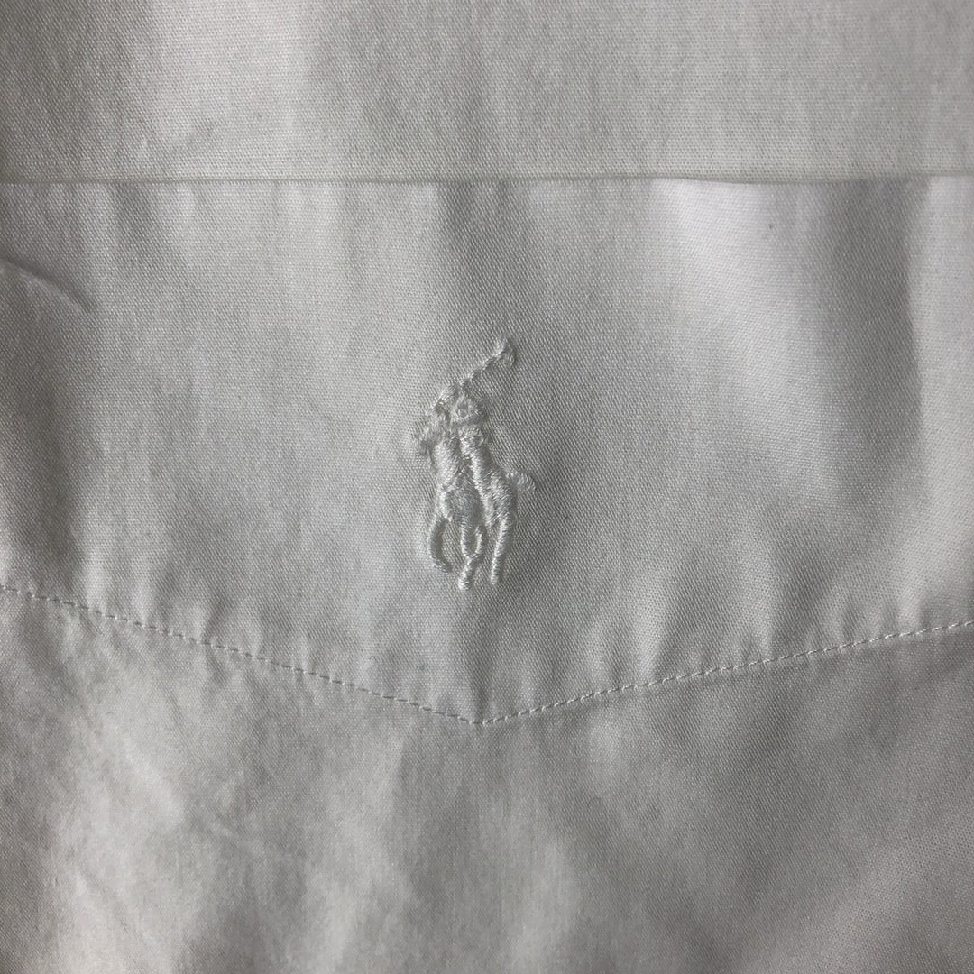 Ralph Lauren YARMOUTH long sleeve button down shirt, men's XL size cotton white type Vintage Second Hand