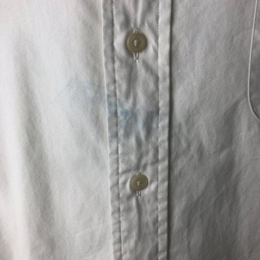 Ralph Lauren YARMOUTH long sleeve button down shirt, men's XL size cotton white type Vintage Second Hand