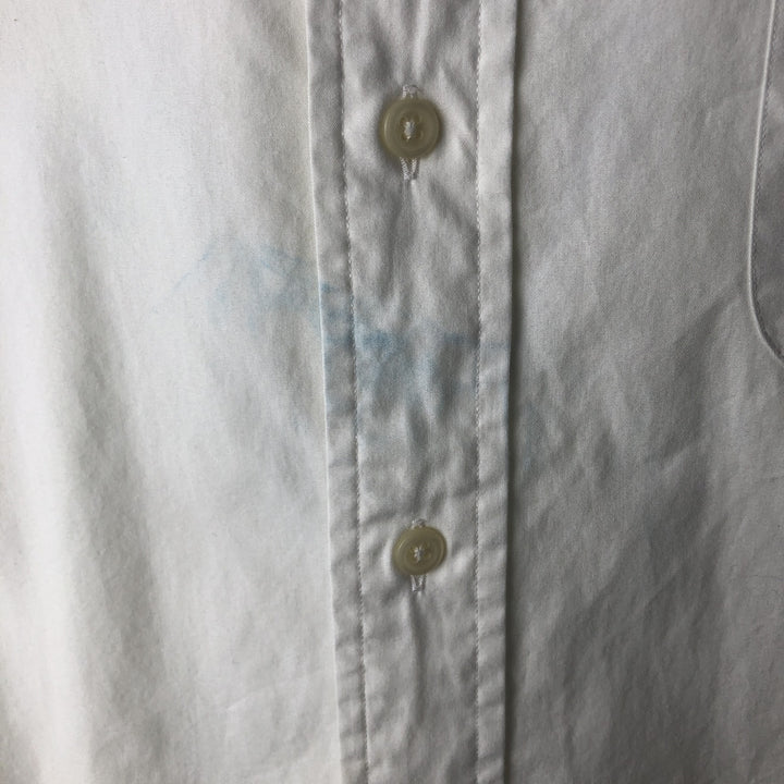Ralph Lauren YARMOUTH long sleeve button down shirt, men's XL size cotton white type Vintage Second Hand