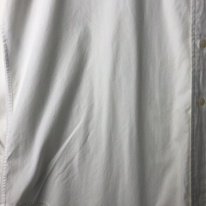 Ralph Lauren YARMOUTH long sleeve button down shirt, men's XL size cotton white type Vintage Second Hand