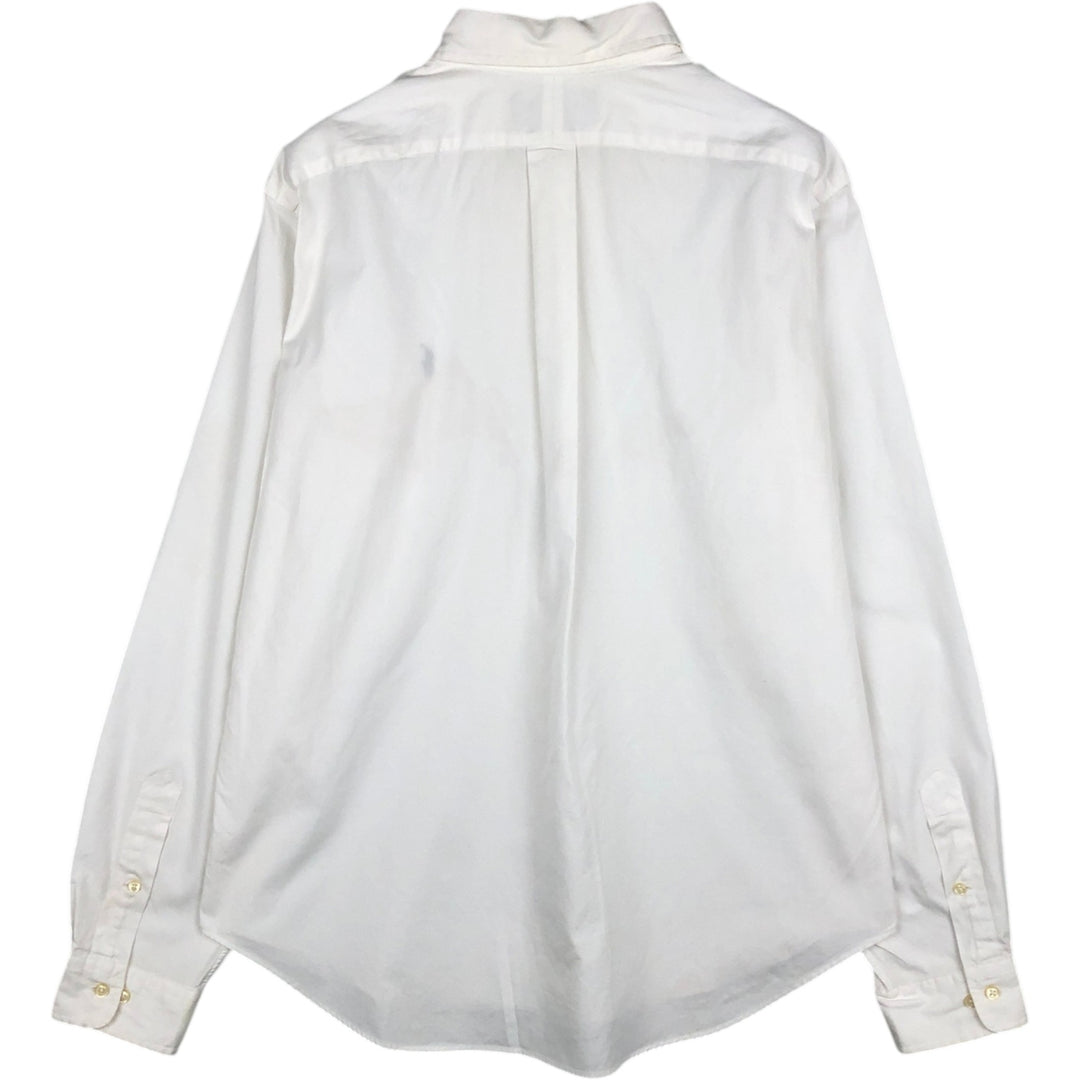 Ralph Lauren Classic Fit Long Sleeve Button Down Shirt, Men's Size L cotton white type Vintage Second Hand