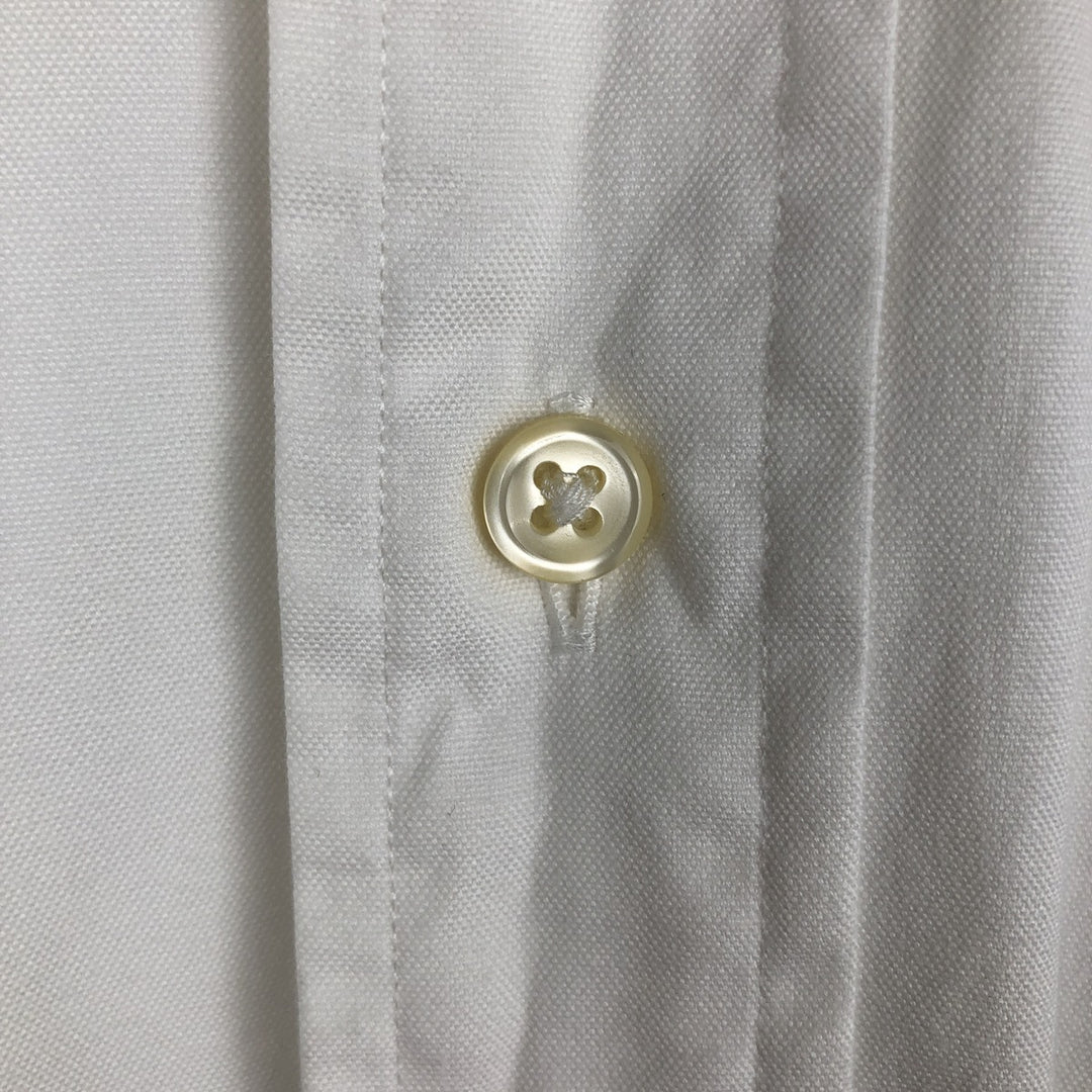 Ralph Lauren Classic Fit Long Sleeve Button Down Shirt, Men's Size L cotton white type Vintage Second Hand